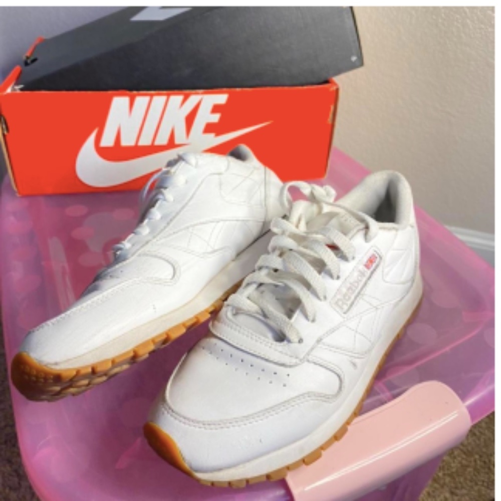 Womens Reebok Classic Leather Athletic Shoe - White